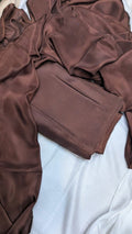 Original Plain Russian Silk 3 Piece Suit with Medium Silk Dupatta (Unstitched)