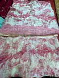 Pure Original Georgette Chiffon Printed Kameez Dupatta (Unstitched)