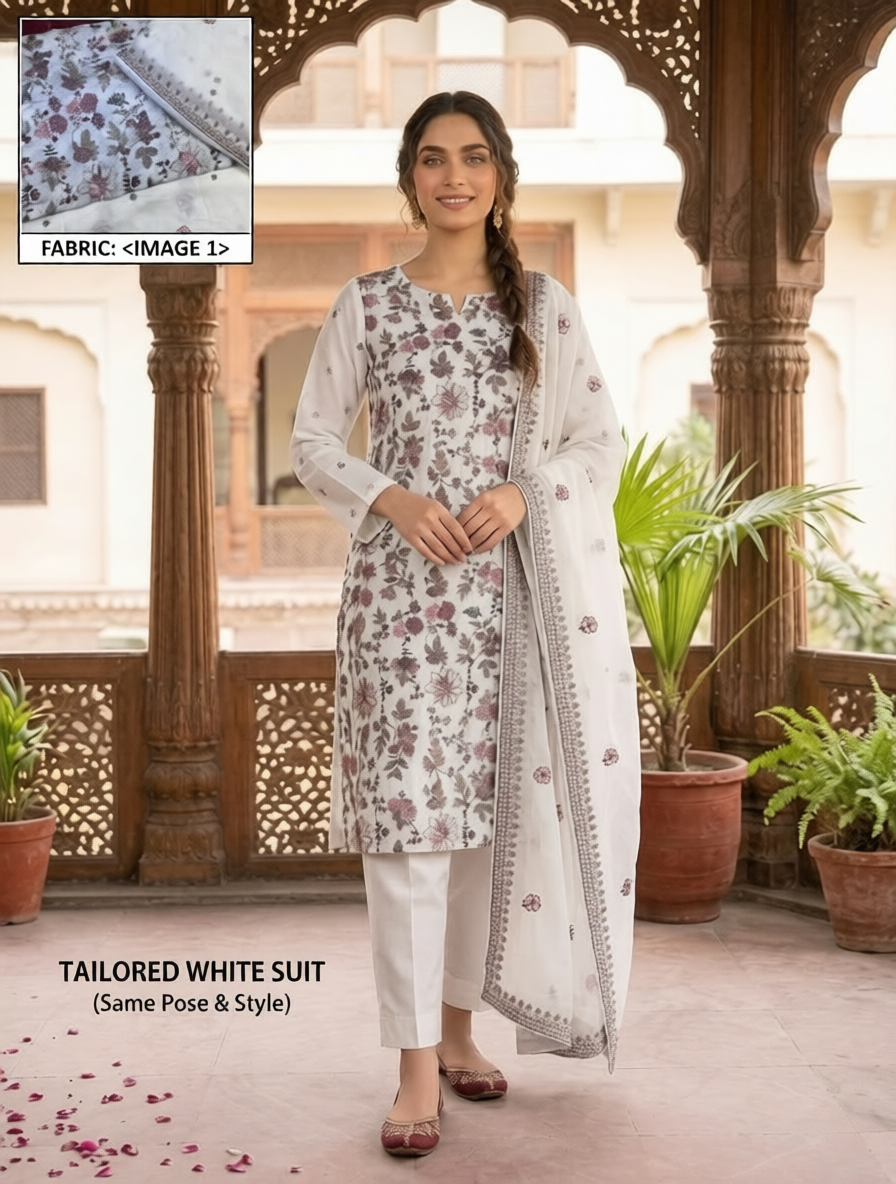 3 Pc Embroidered Unstitched