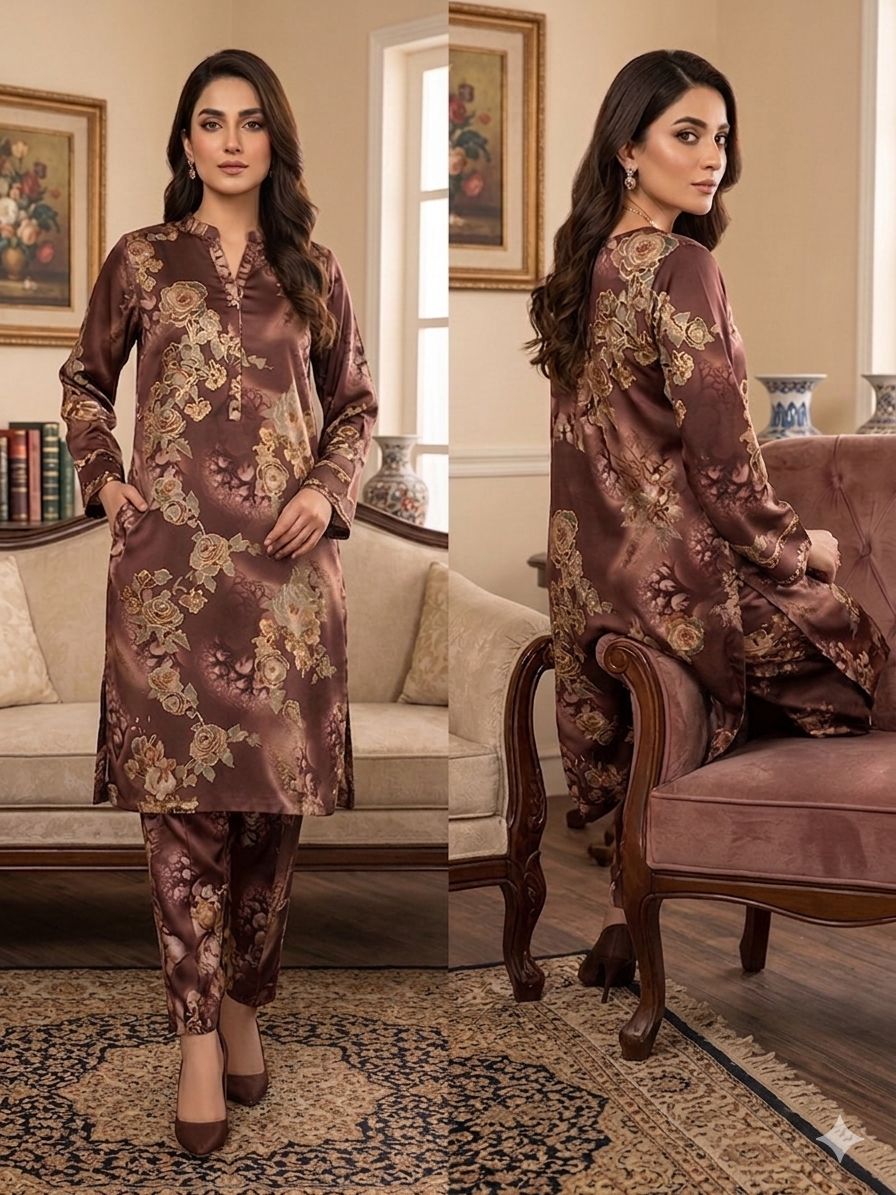 Korean Soft Silk 2 Piece