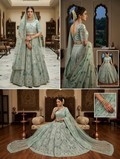 Bridal heavy work maxi