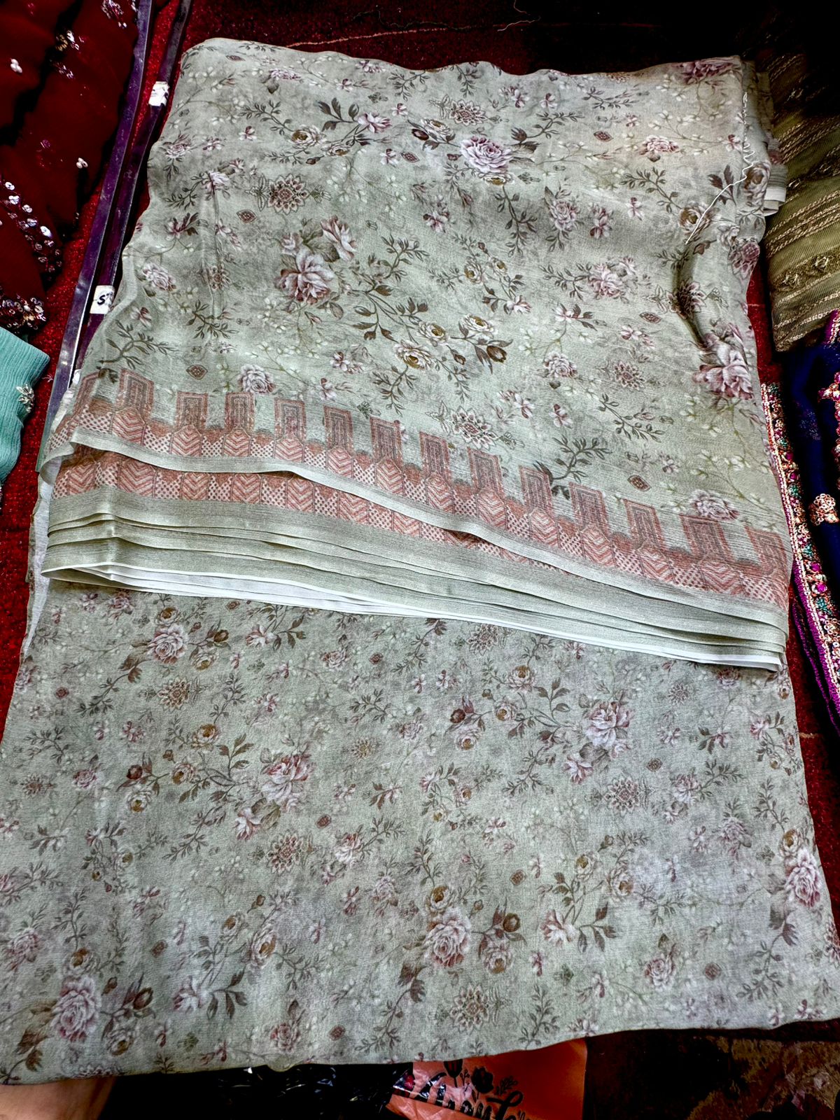 Pure Original Georgette Chiffon Printed Kameez Dupatta (Unstitched)