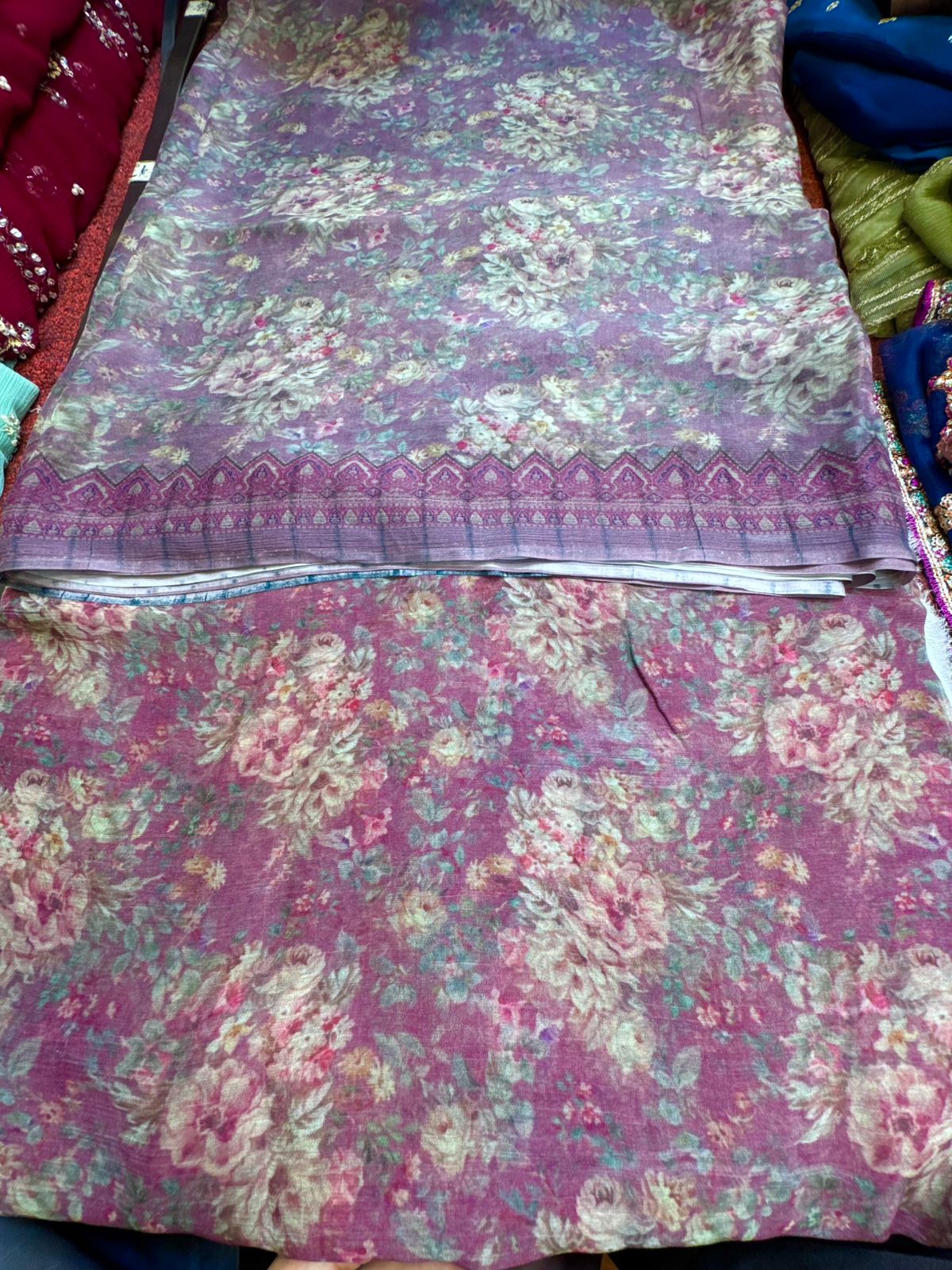 Pure Original Georgette Chiffon Printed Kameez Dupatta (Unstitched)